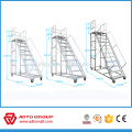 aluminum folding stairs,movable platform ladder,aluminum stair with big platform